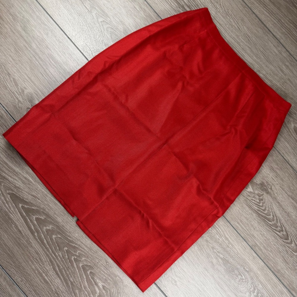 Burberry London Womens Pencil Skirt Made in Italy Red IT 48